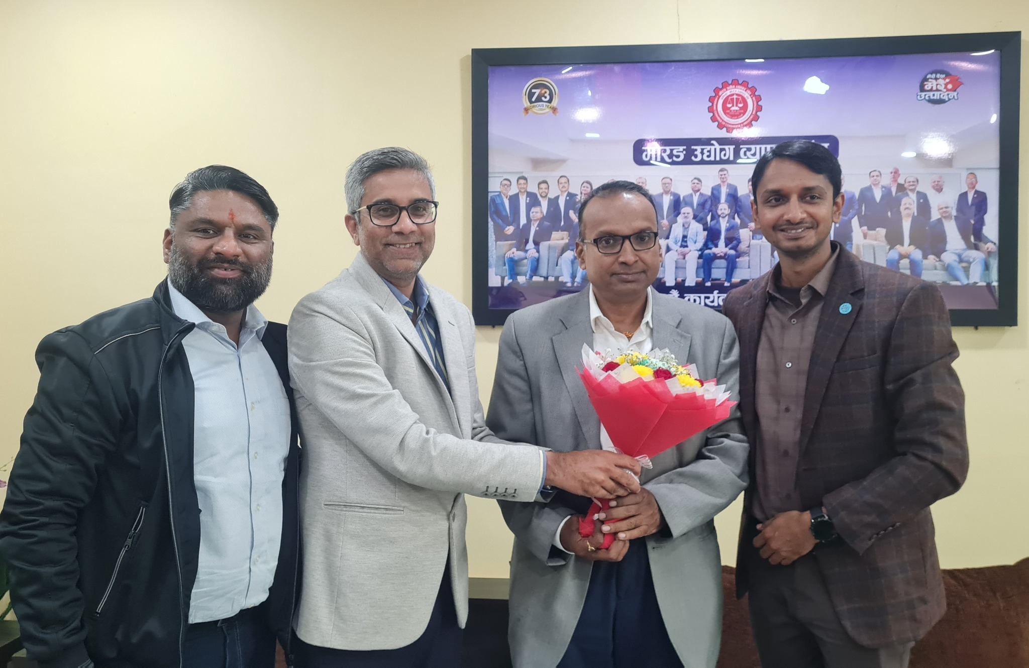 संघमा वीरगञ्ज उद्योग वाणिज्य संघको टोलीलाई स्वागत गरी छलफल